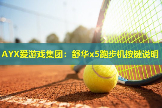 AYX爱游戏集团：舒华x5跑步机按键说明