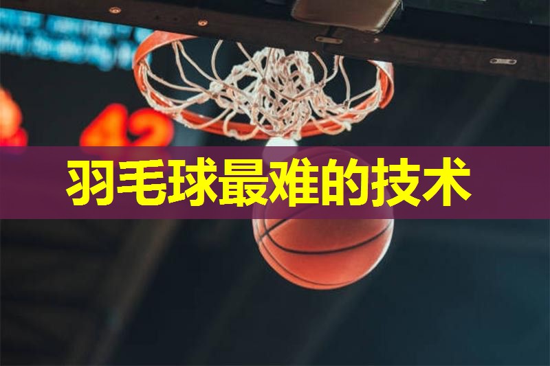 羽毛球最难的技术